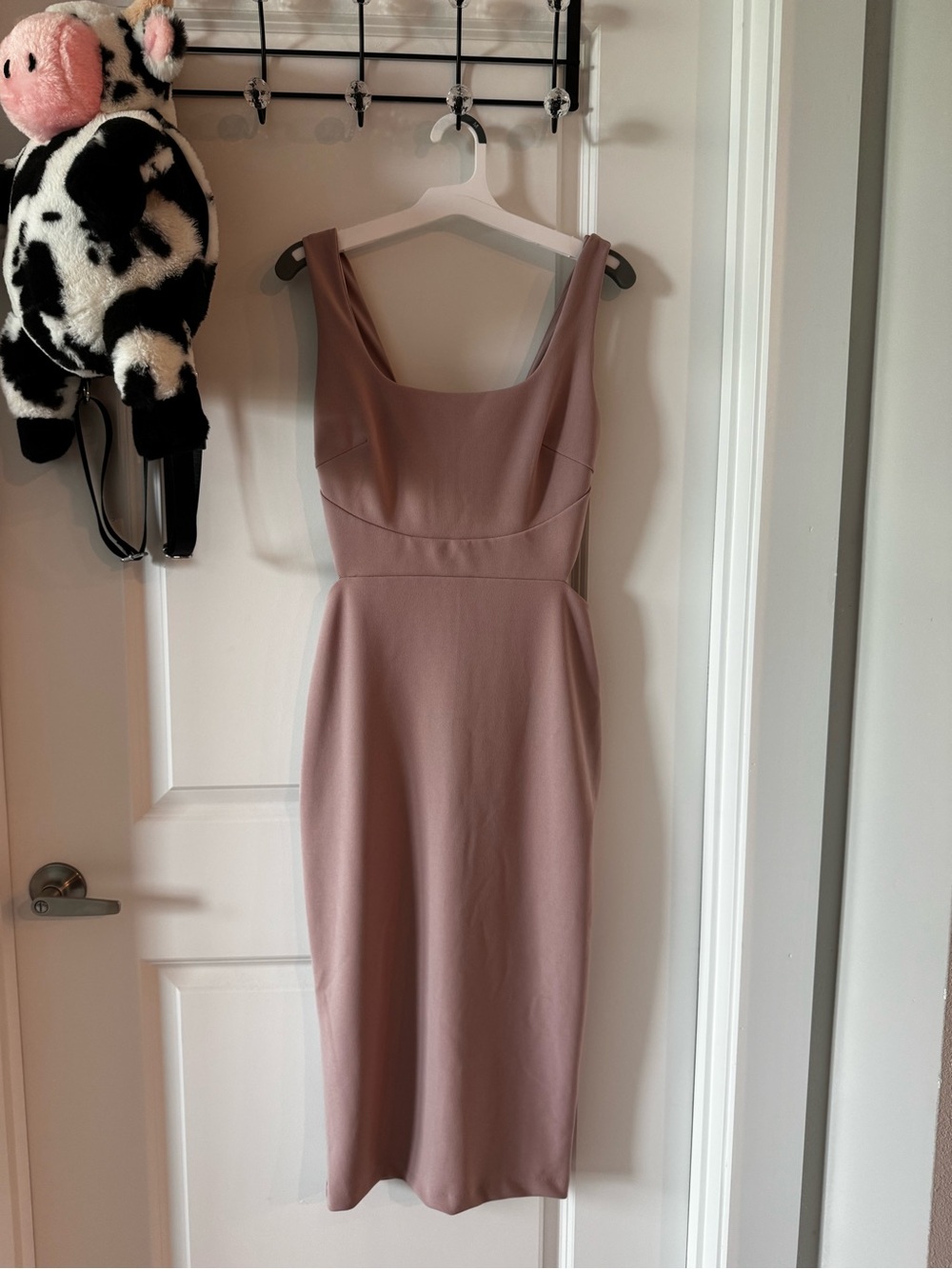 Express Mauve Sleeveless Bodycon Midi Dress